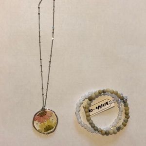 Necklace and bracelet bundle
